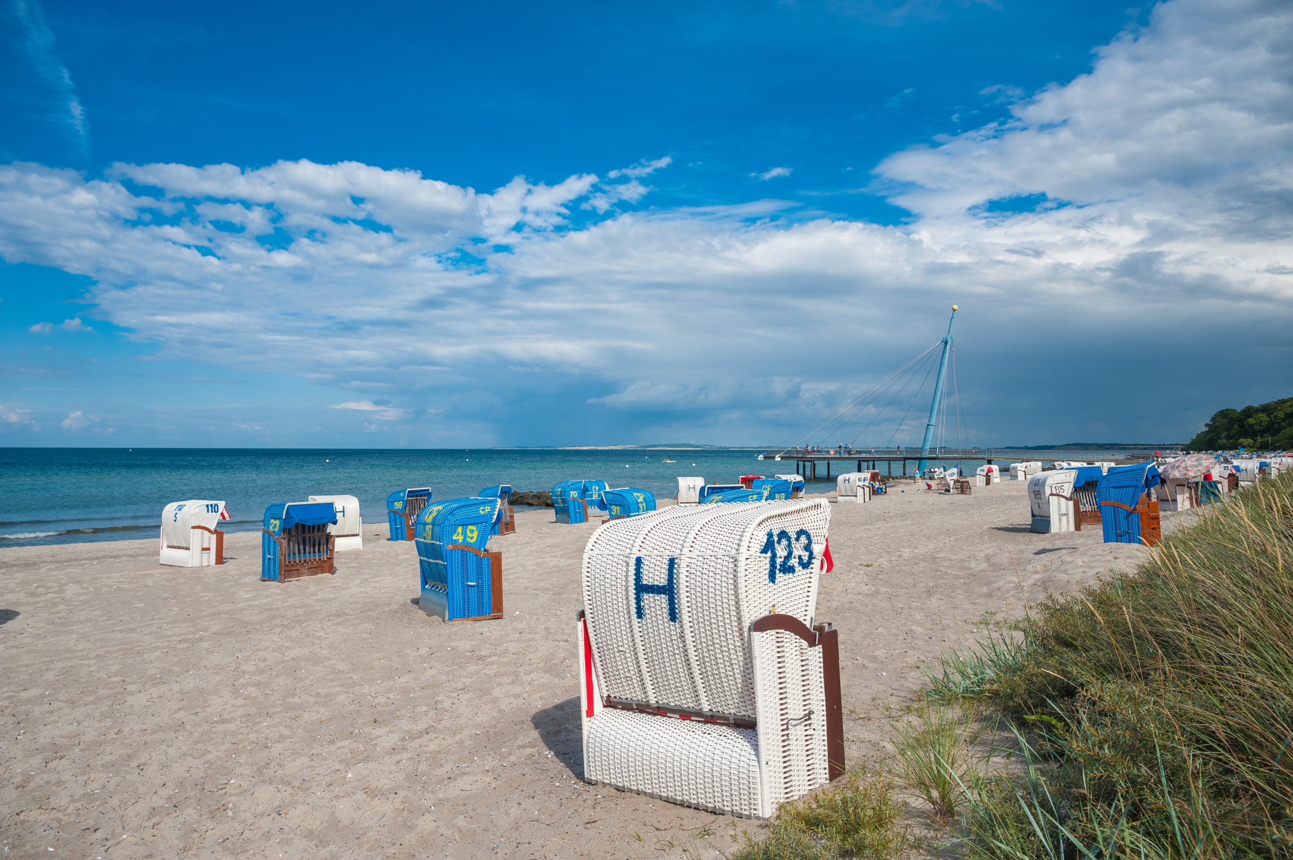 Sommerurlaub Norddeutschland: Strand an der Hohwachter Bucht bei Hohwacht