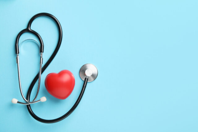 Big 5 Herzgesundheit: Stethoskop mit rotem Herz